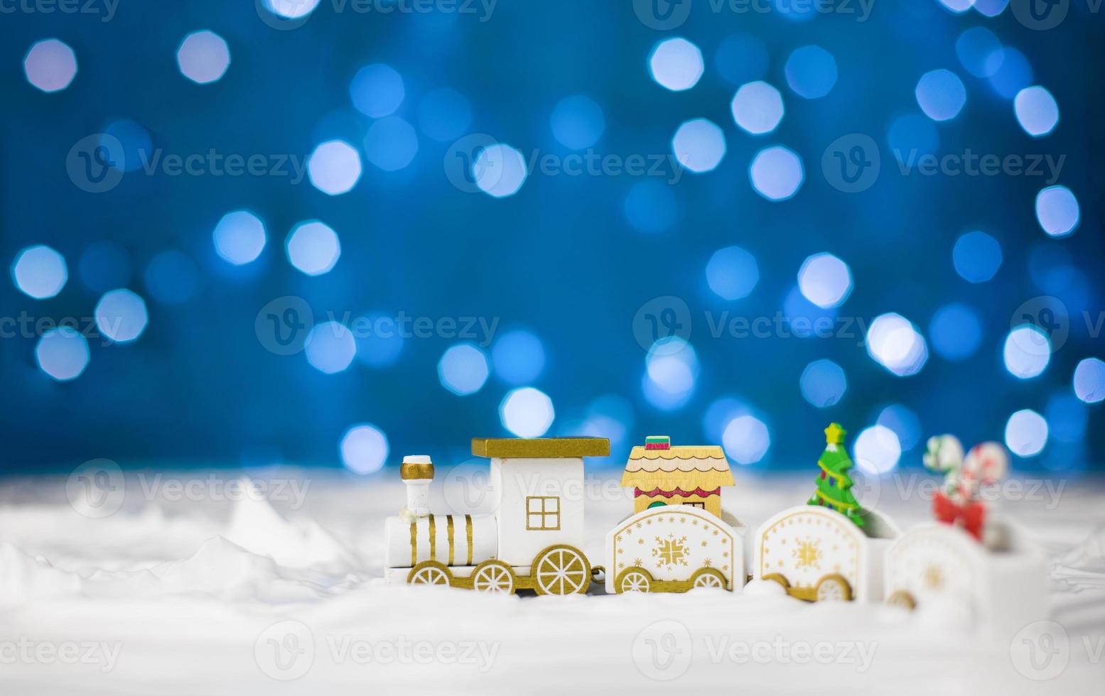 Home delivery concept. Delivery of gifts in winter for Christmas and New Year. Sales, shopping. photo