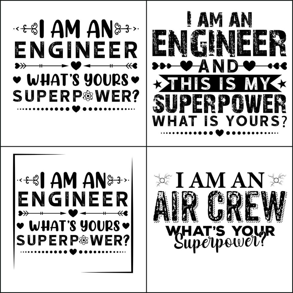 Engineer t shirt design or Engineer typography  t shirt vector