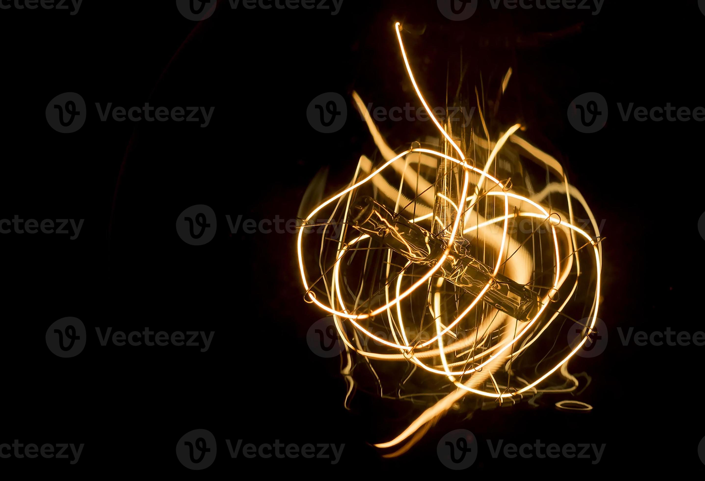 art of lighting of incandescent bulb. close up 12576313 Stock Photo at