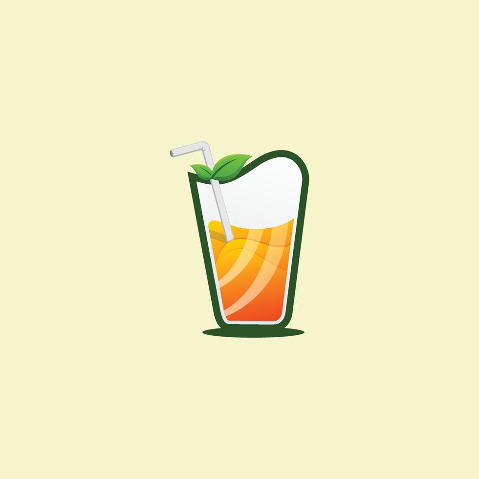 logo icono vector naranja bebida
