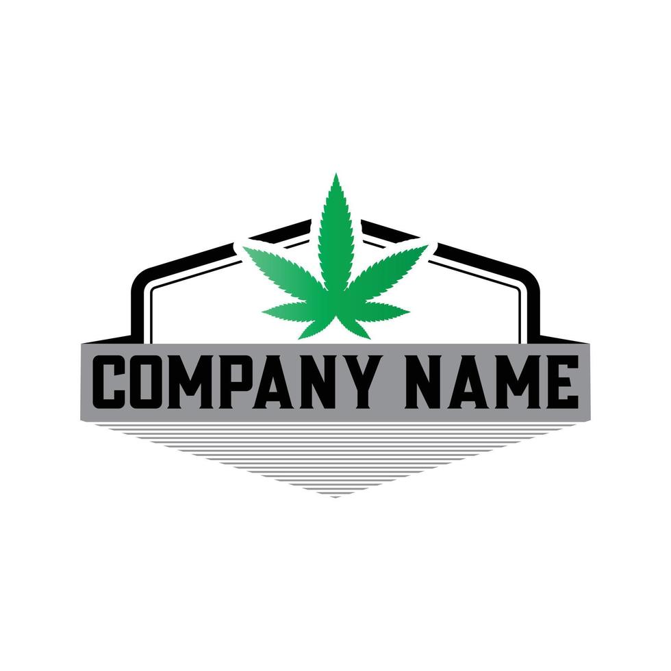 Cannabis Vintage Logo, Abstract Marijuana, Cannabis  Illustrations And Symbols. vector