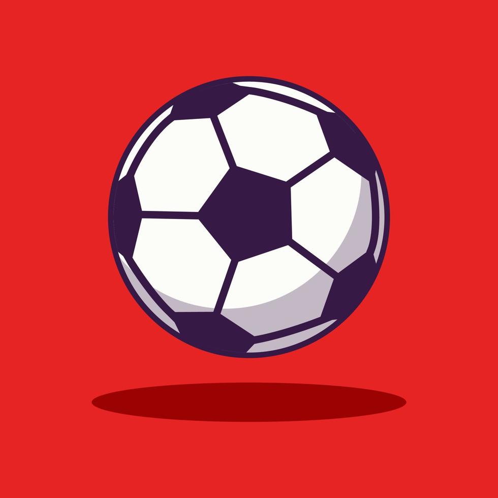 diseño de logotipo de ilustración de vector de balón de fútbol