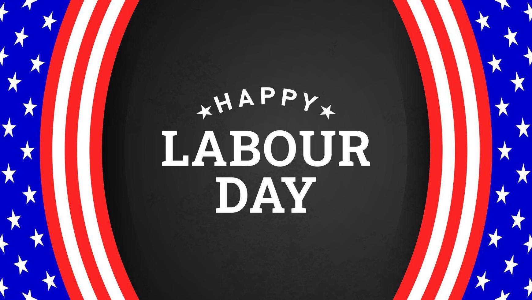 Happy Labour Day Background with Yellow Stripe and Tools vector