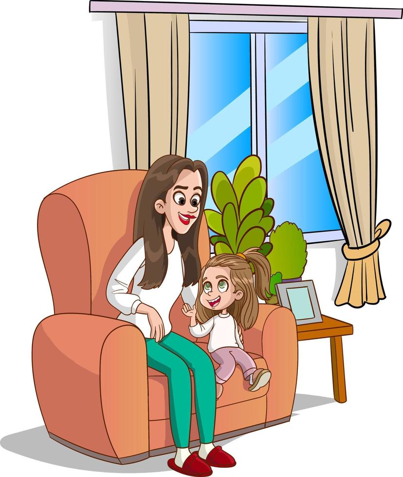 mother and little daughter talking 12576592 Vector Art at Vecteezy mother and little daughter talking 12576592 Vector Art at Vecteezy