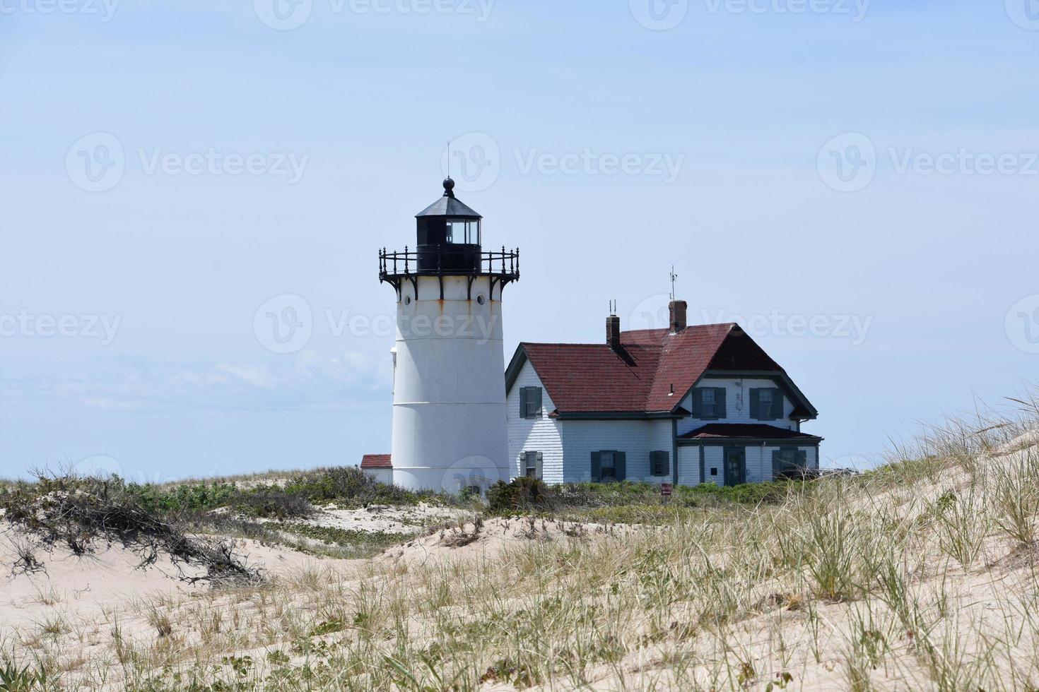 Race Point Lighthouse and Sand Dune on the Cape photo