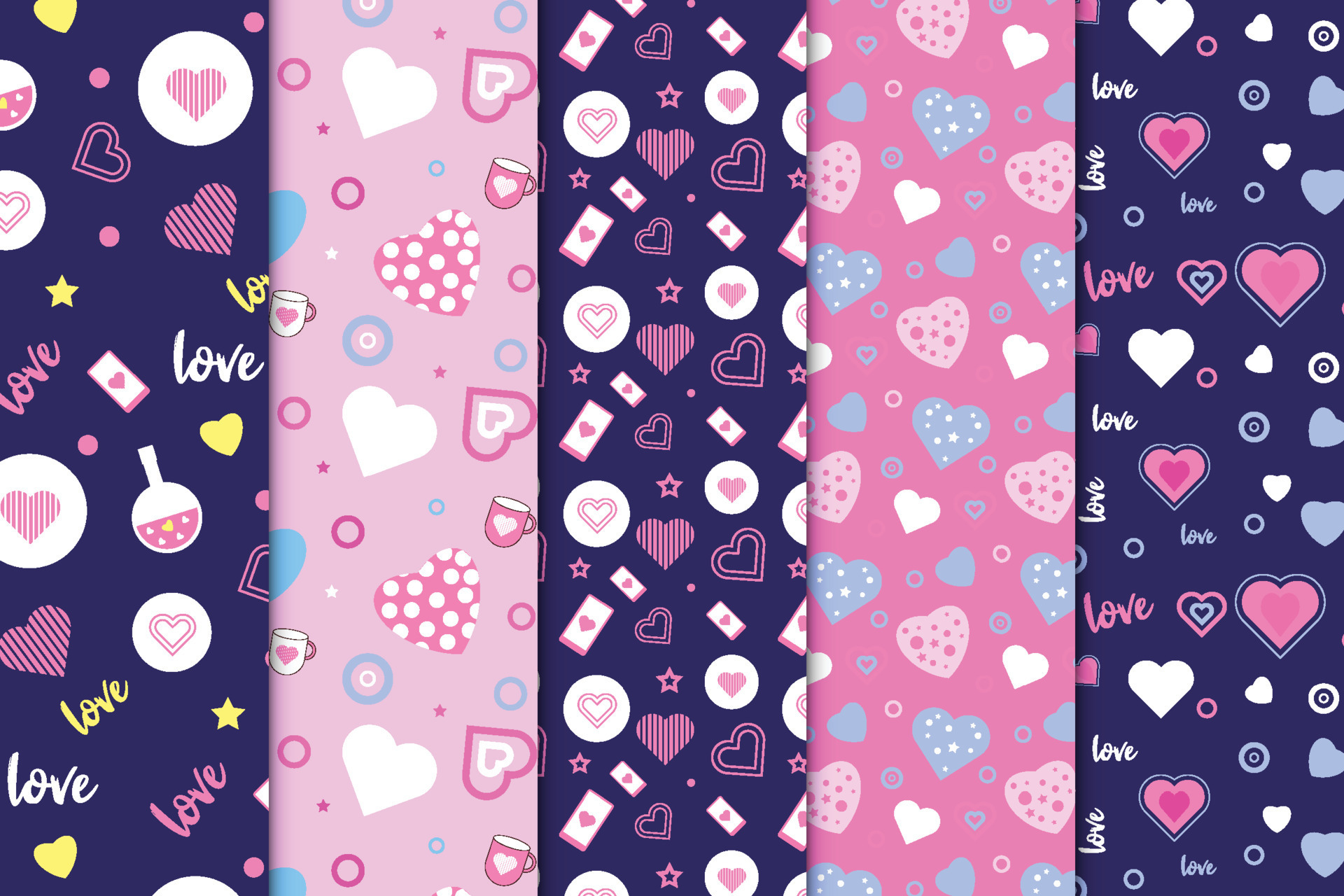 hermosa colección de patrones de amor para fondos, portadas de libros y fondos de pantalla. paquete de patrón de amor abstracto mínimo sobre fondos de color oscuro y rosa. lindo patrón de hermosa colección de patrones de amor para fondos, portadas de libros y fondos de pantalla. paquete de patrón de amor abstracto mínimo sobre fondos de color oscuro y rosa. lindo patrón de