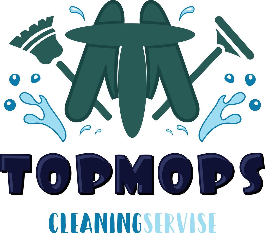 Letter MT or TM house cleaning and service logo design. vector