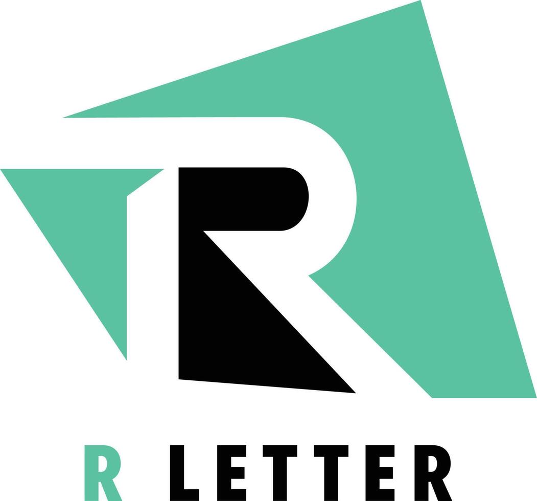 Letter R vector logo design. R letter logo design vector illustration template.