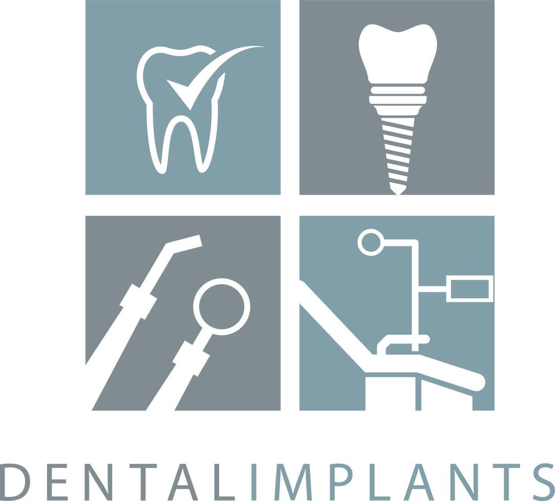 Medical Dental Logo Design. Dentist and dentistry clinic vector logo design.