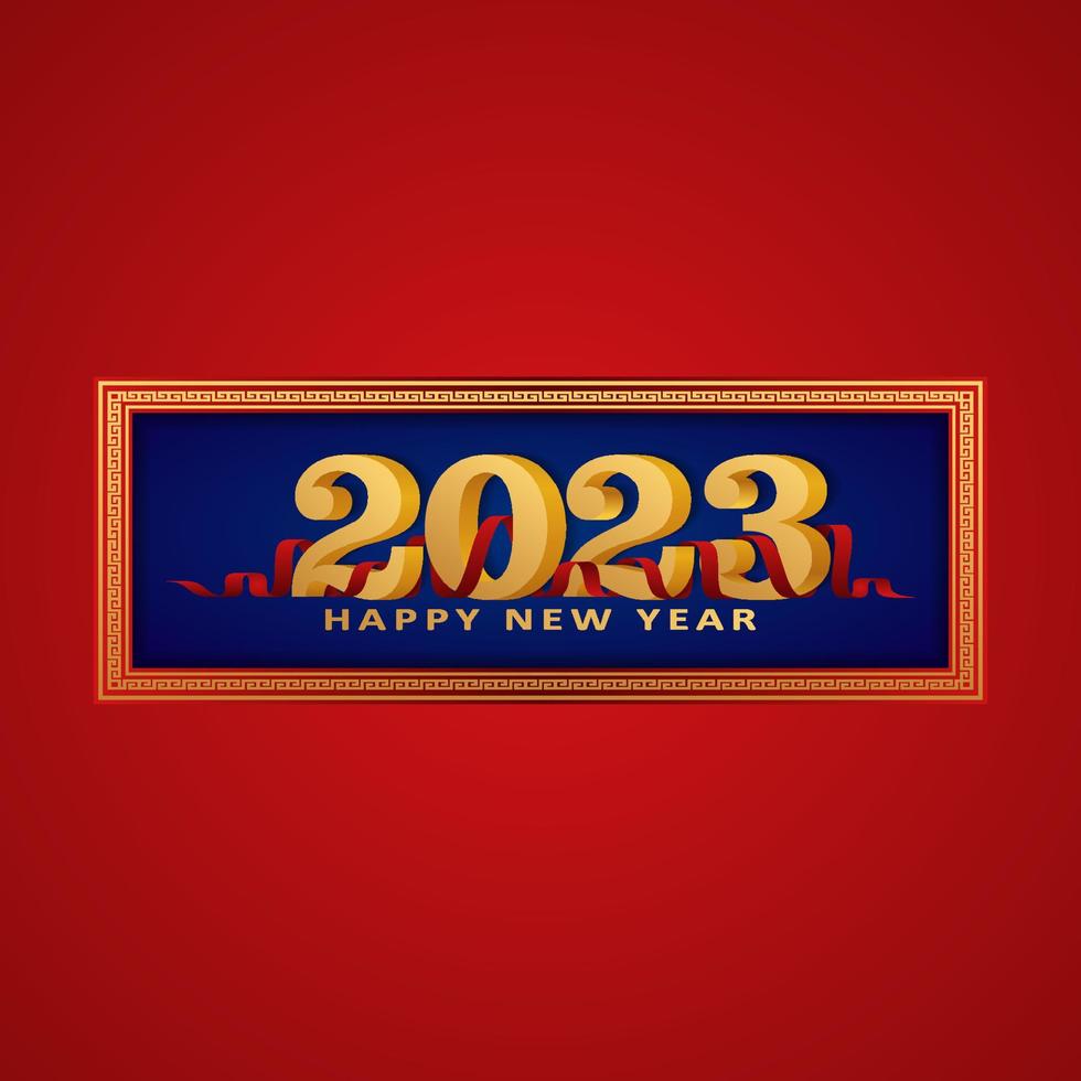 Happy new year abstract 2023 vector