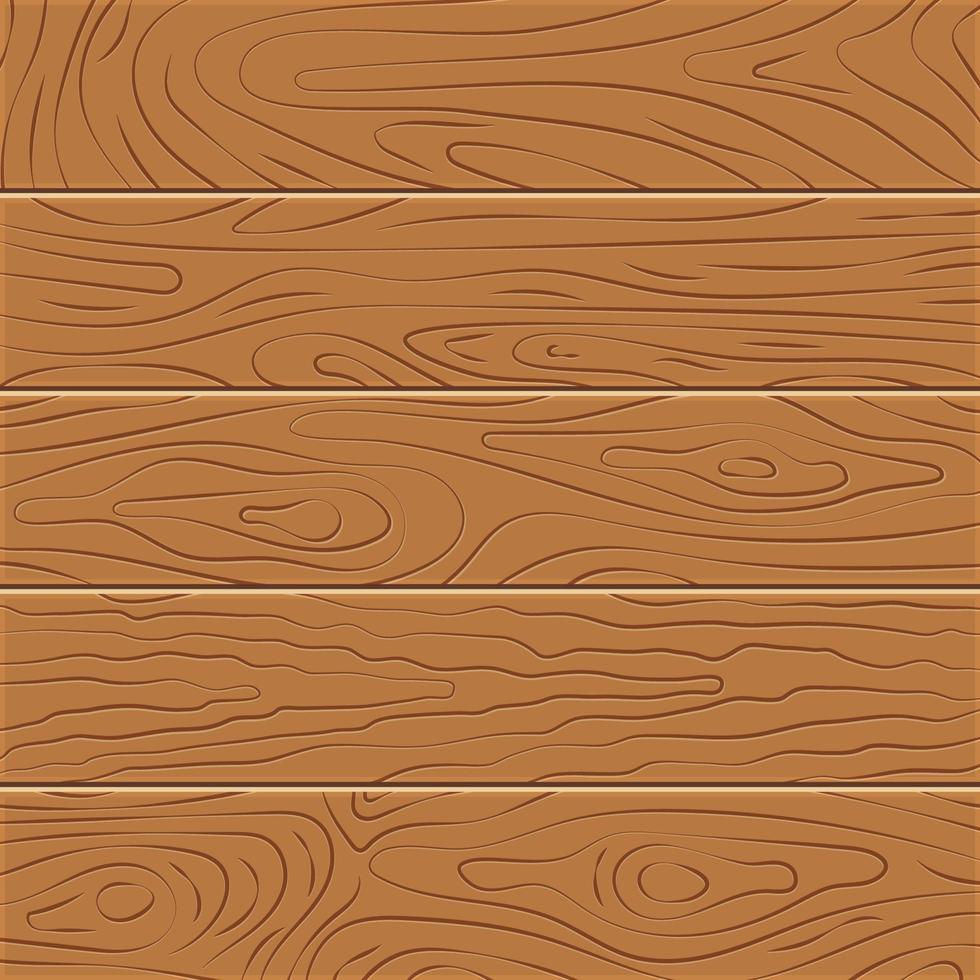 Five wooden boards in flat design vector