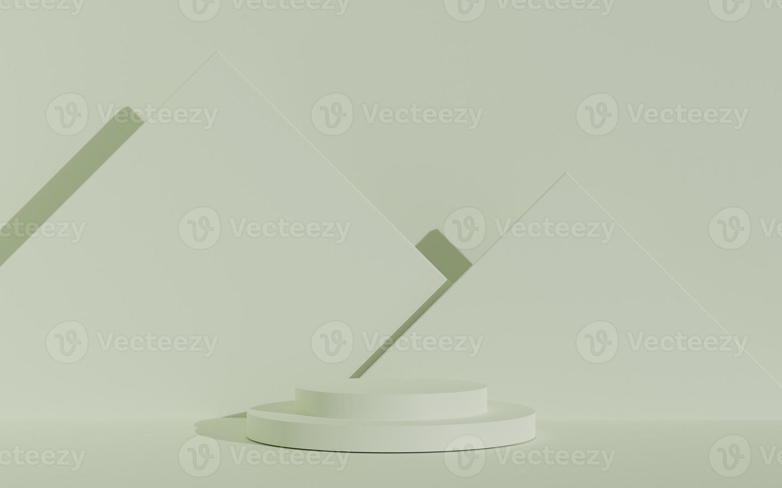 Minimal cylinder podium pedestal product display and presentation with pastel background 3d rendering photo