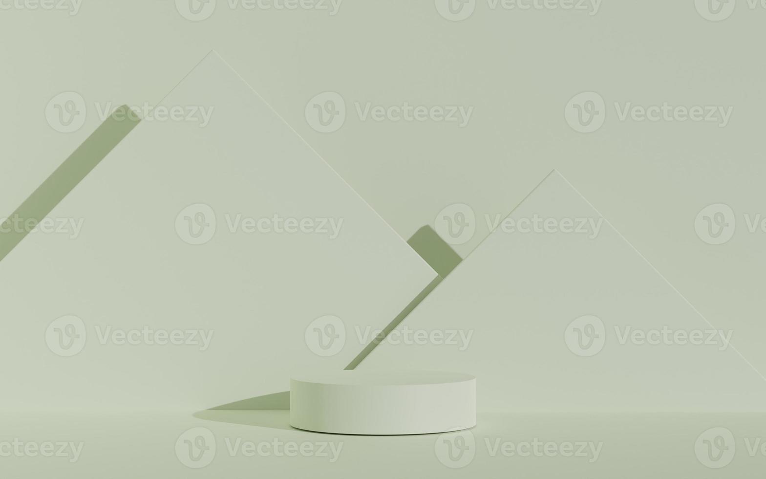 Minimal cylinder podium pedestal product display and presentation with pastel background 3d rendering photo