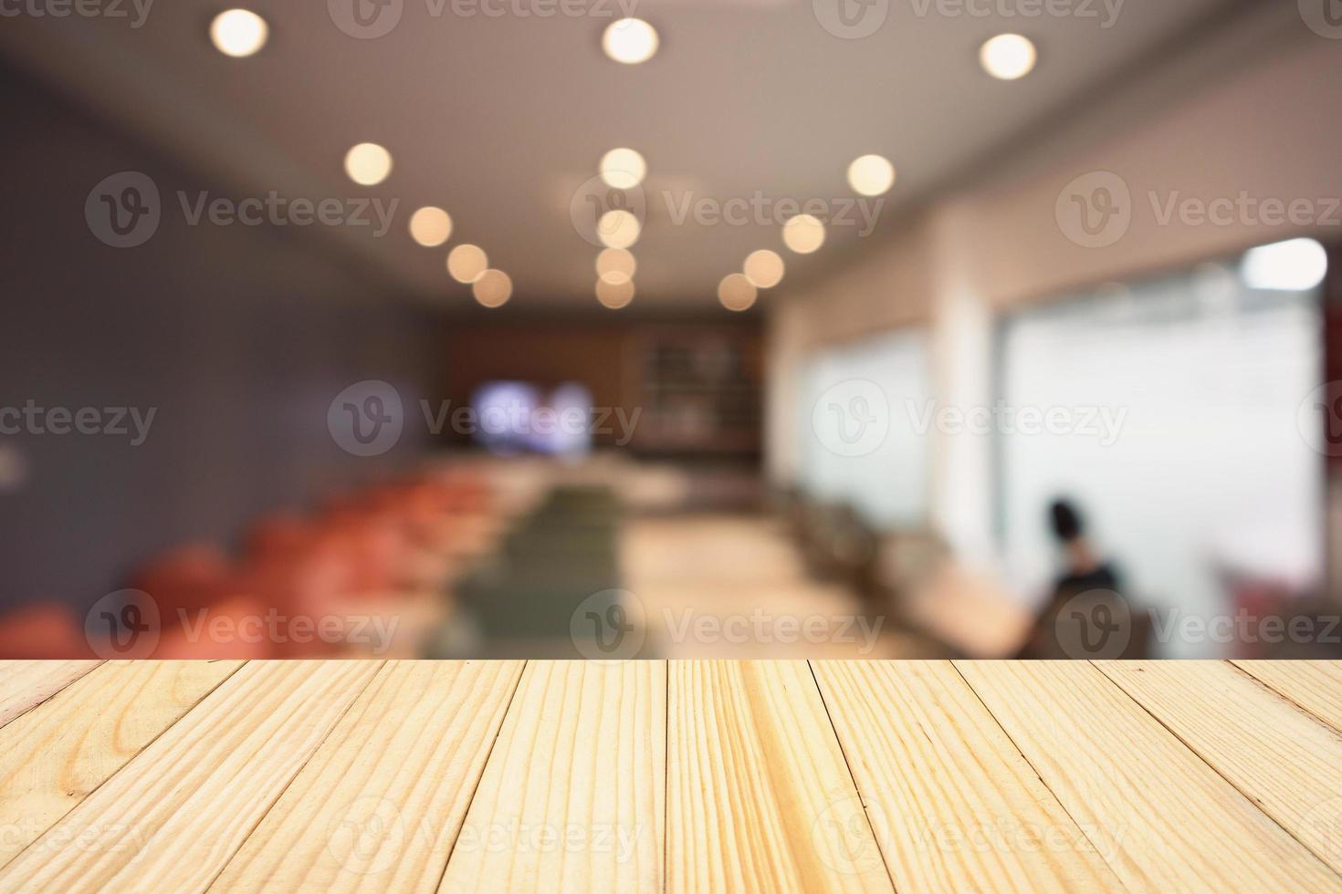 Abstract blur lounge bar or coffee shop defocused background photo