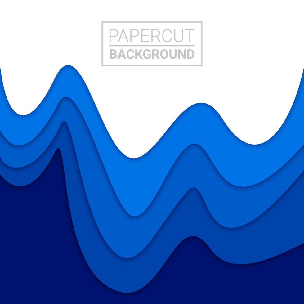 Fondo abstracto 3d y formas cortadas en papel, ilustración vectorial vector