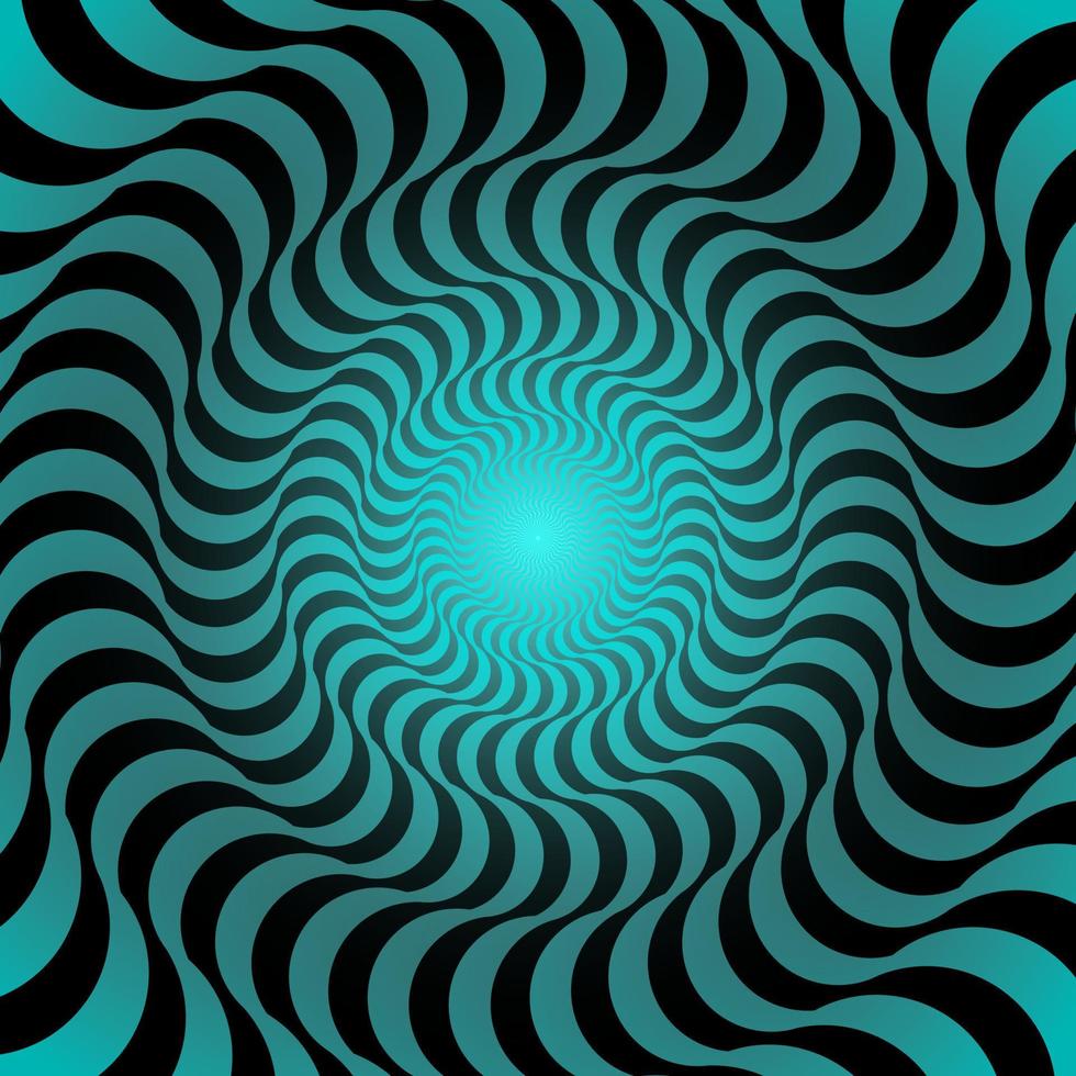 Optical 3D illusion swirlpool. Abstract Background of rippled, wavy lines vector