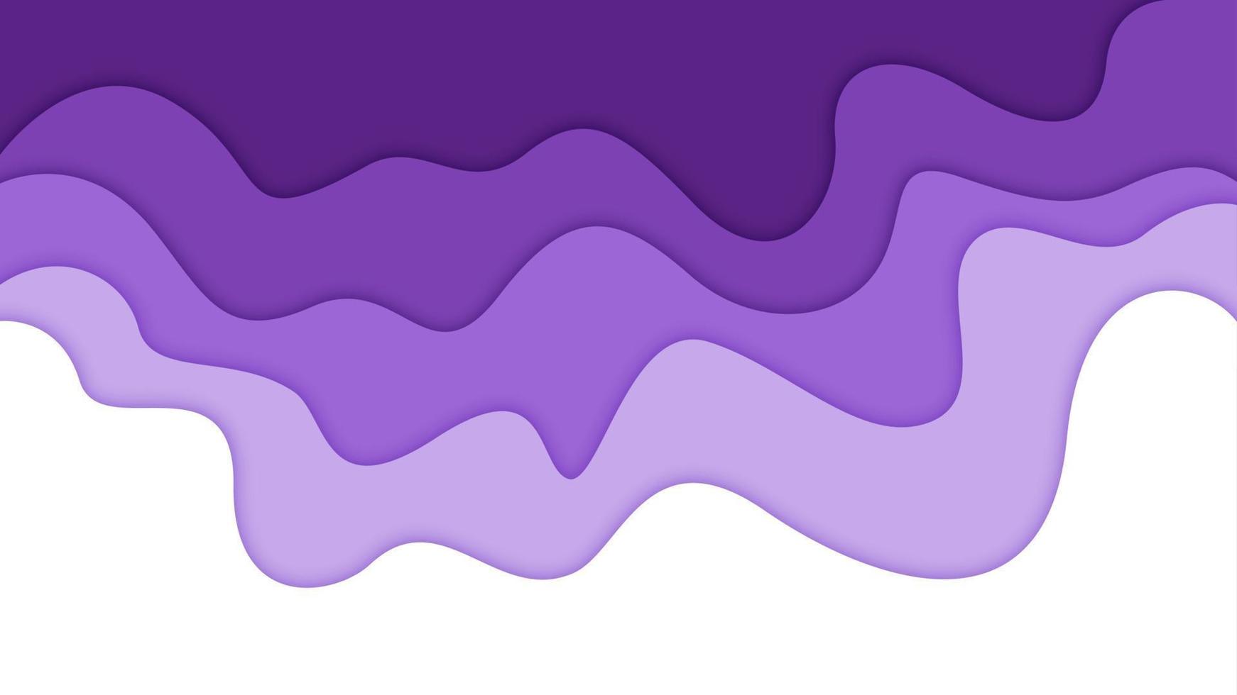 3D abstract background and paper cut shapes, vector illustration