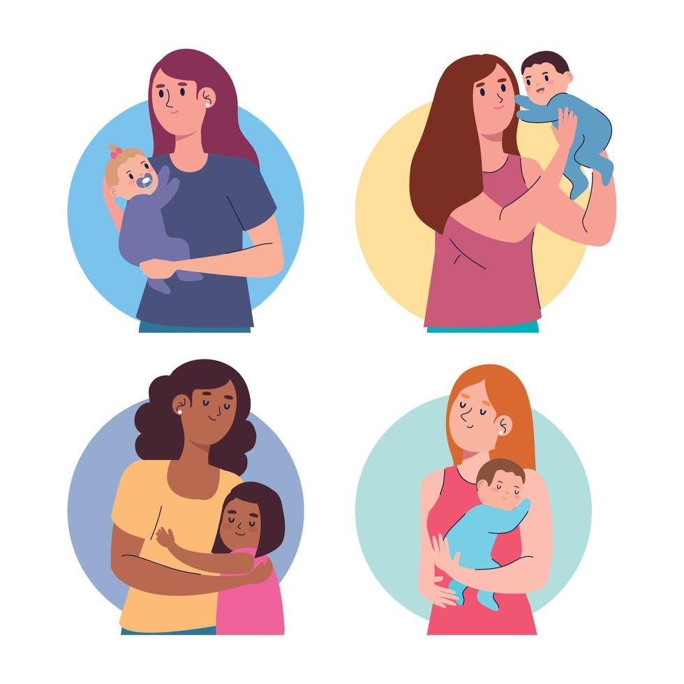four mothers group vector