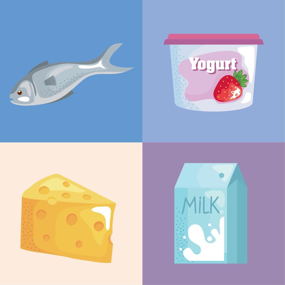 diary and fish vector