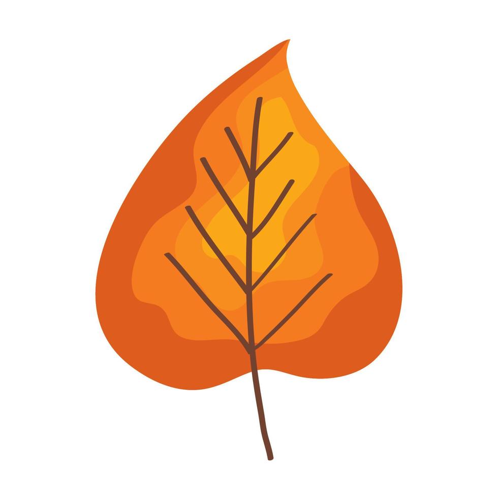 autumn dry leave vector