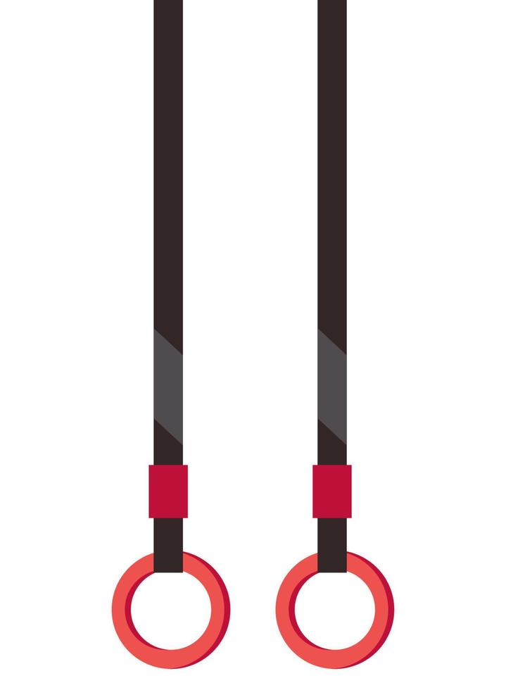 crossfit rings hanging vector