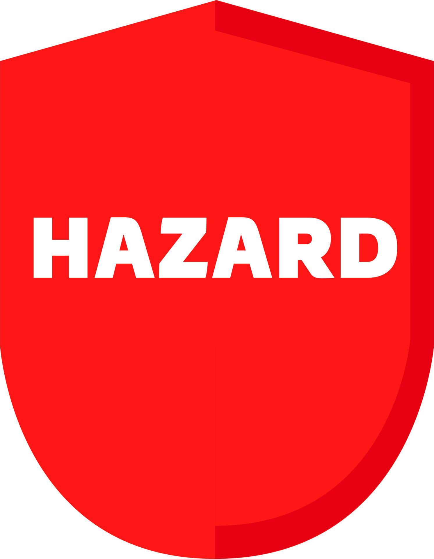 Hazard Warning Hazard sign icon Warnings symbol template for graphic