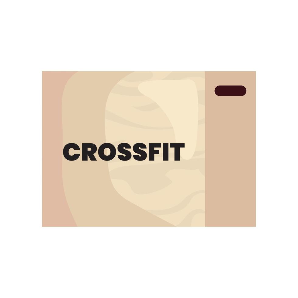 accesorio de crossfit de bloque vector