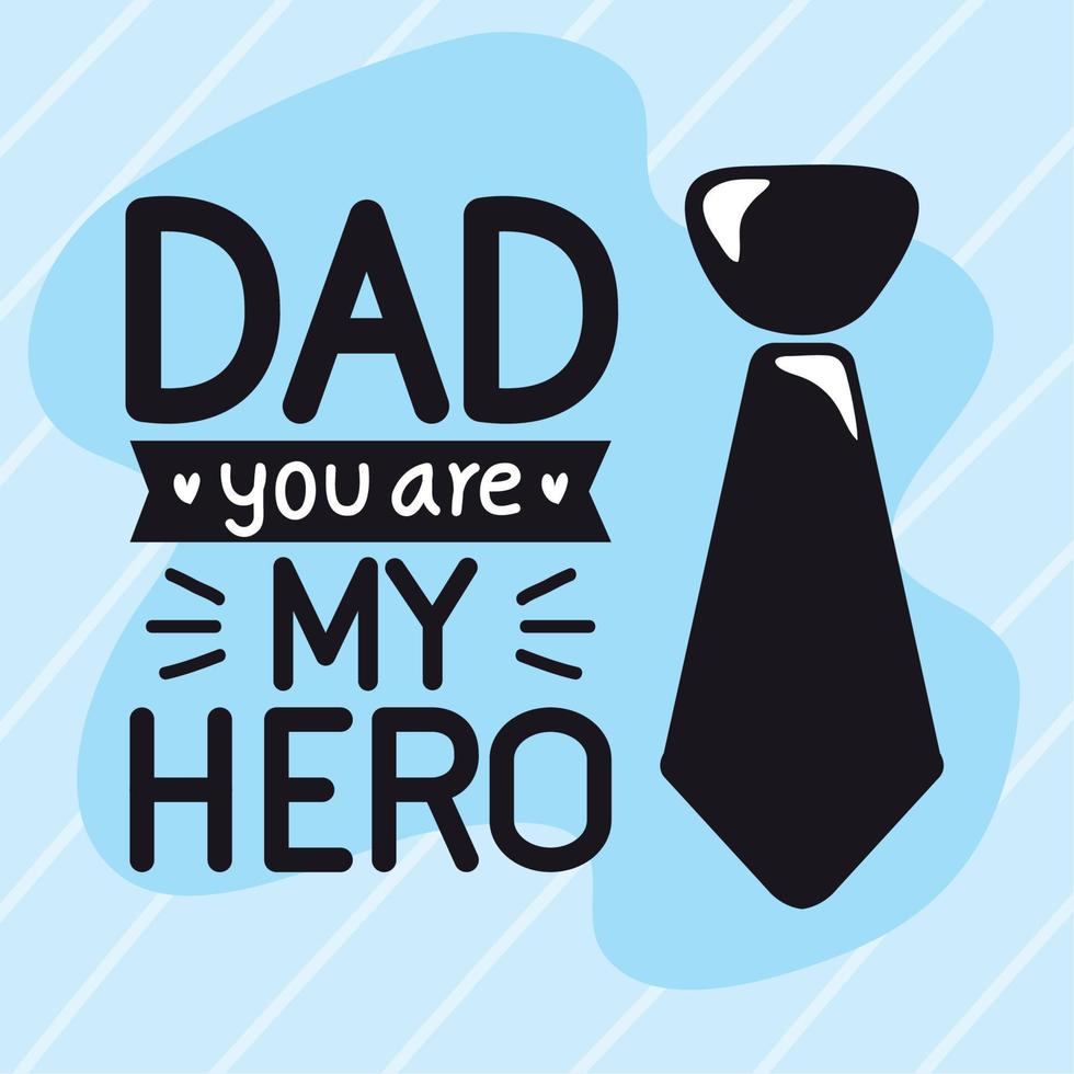 dad my hero quote vector
