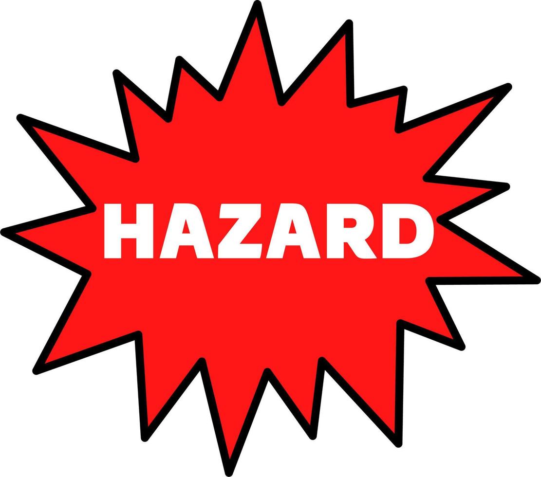 Hazard Warning Hazard sign icon Warnings symbol template for graphic and web design collection logo vector illustration