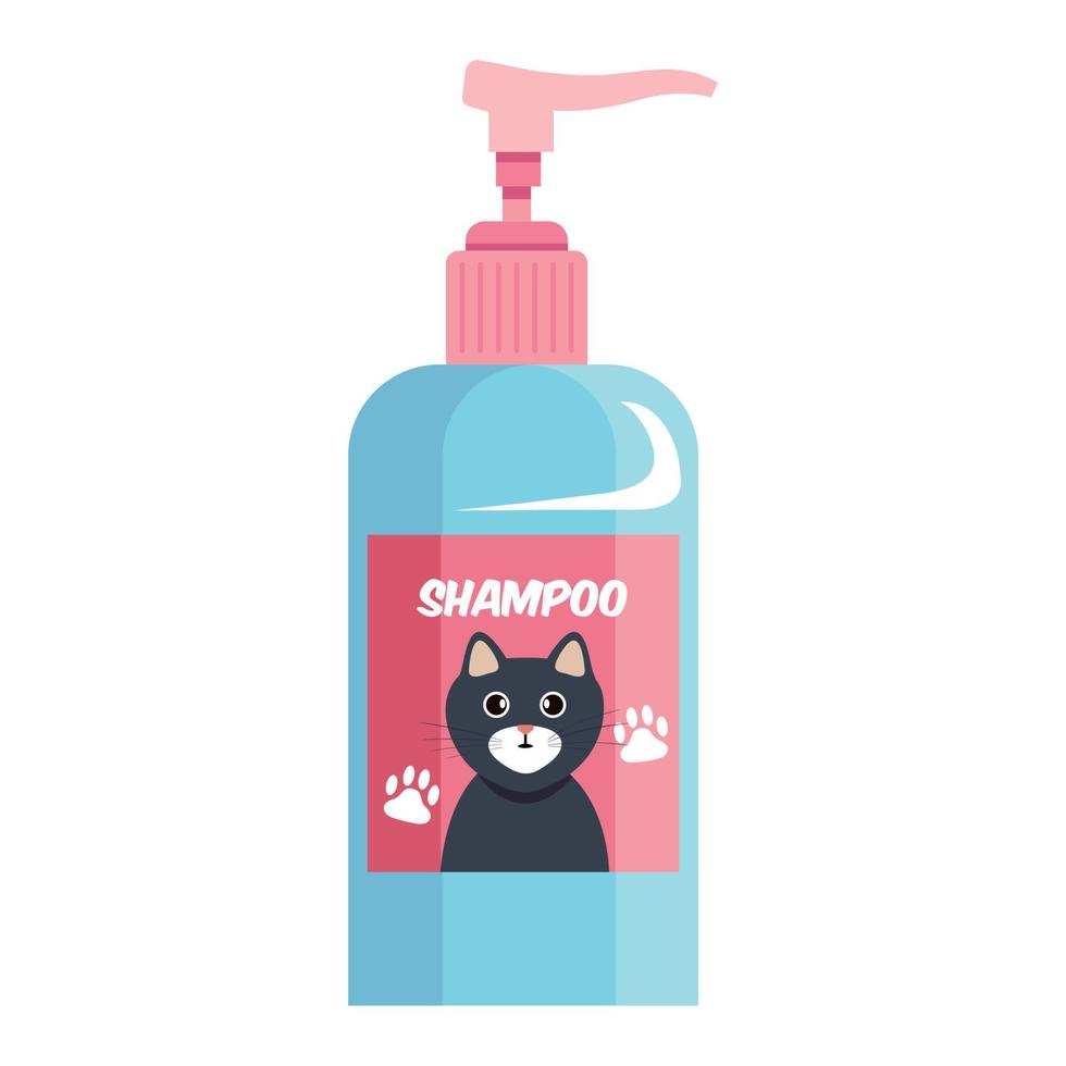 cat shampoo bottle vector