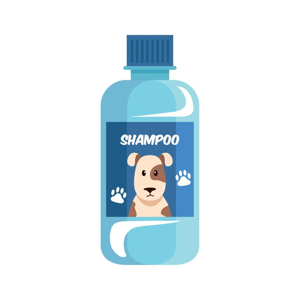 dog shampoo bottle vector