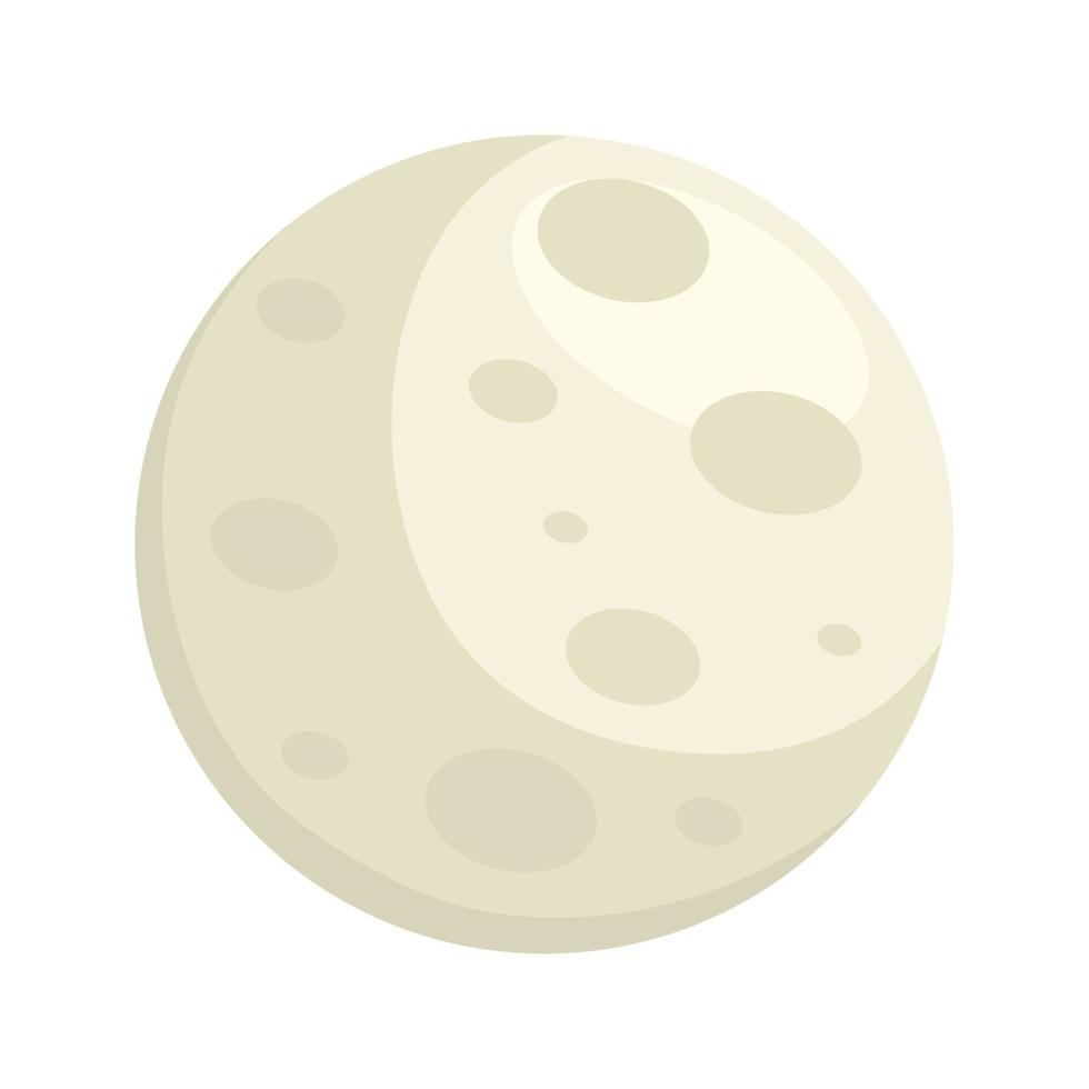 full moon space vector