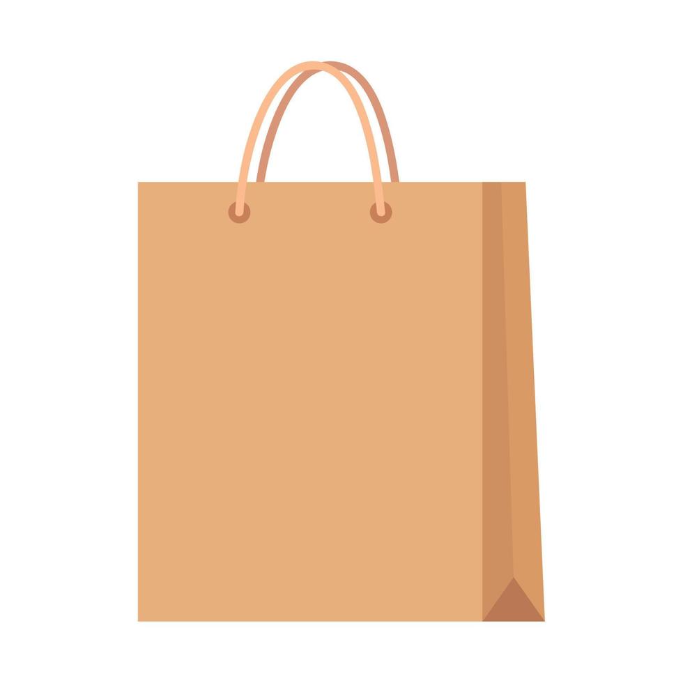 shopping bag eco package mockup vector