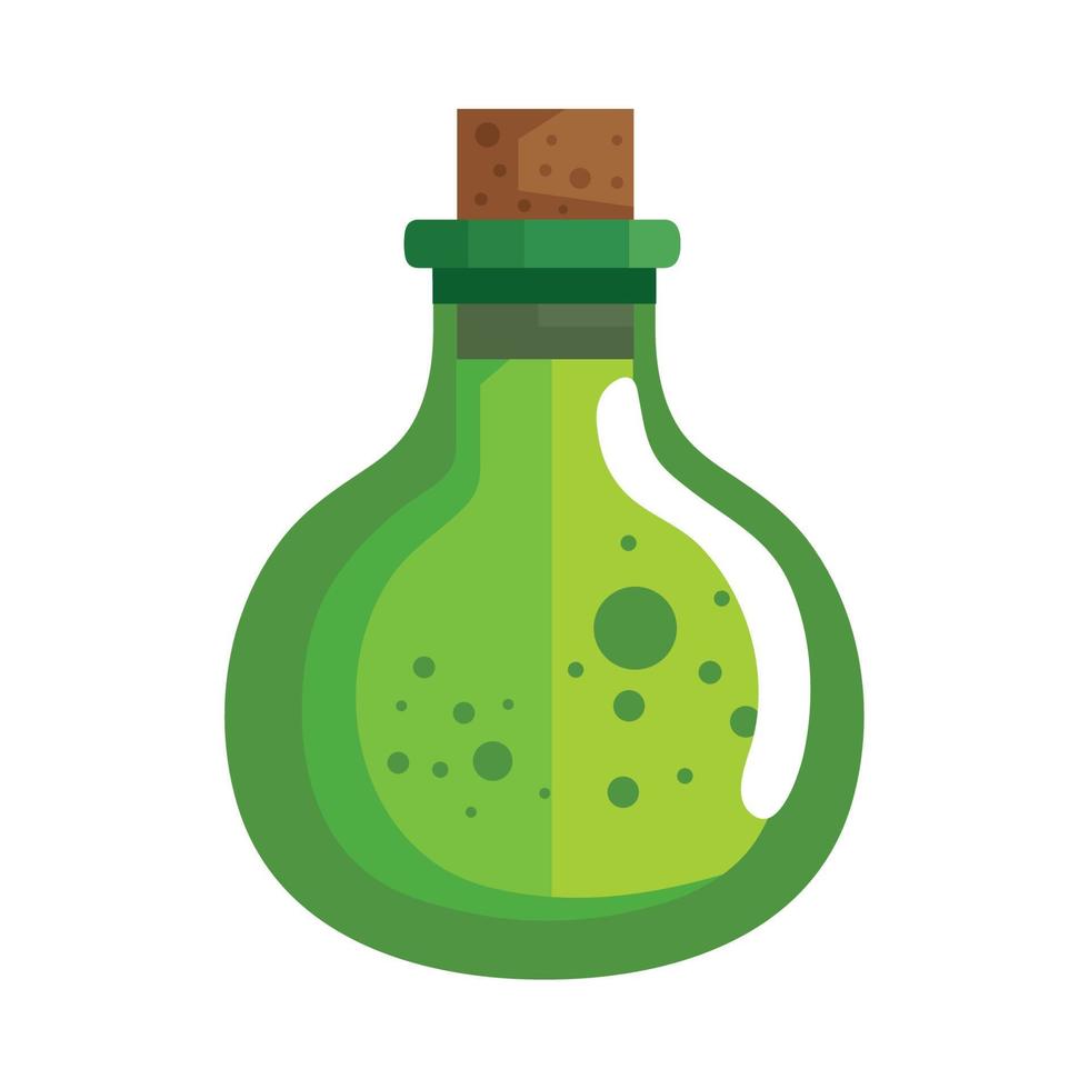 halloween green magic potion vector