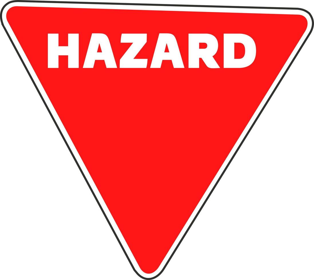 Hazard Warning Hazard sign icon Warnings symbol template for graphic
