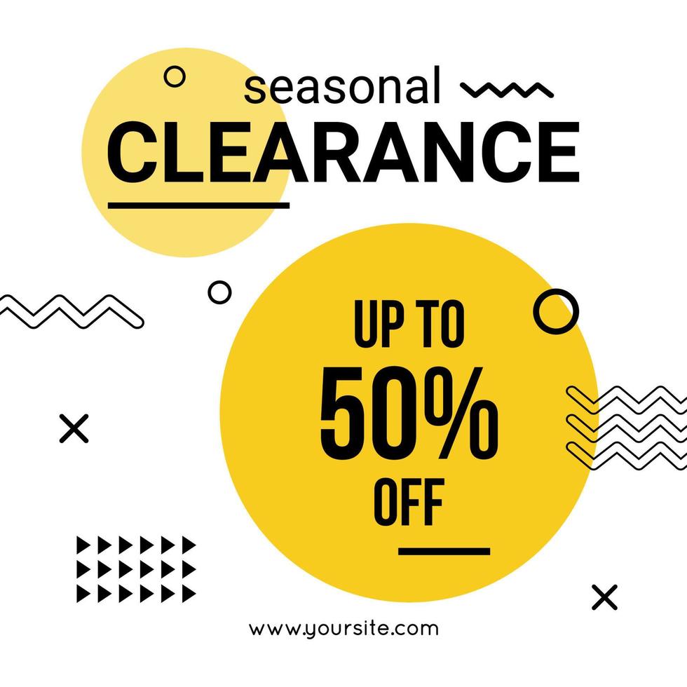 Vector abstract geometric design banner web template