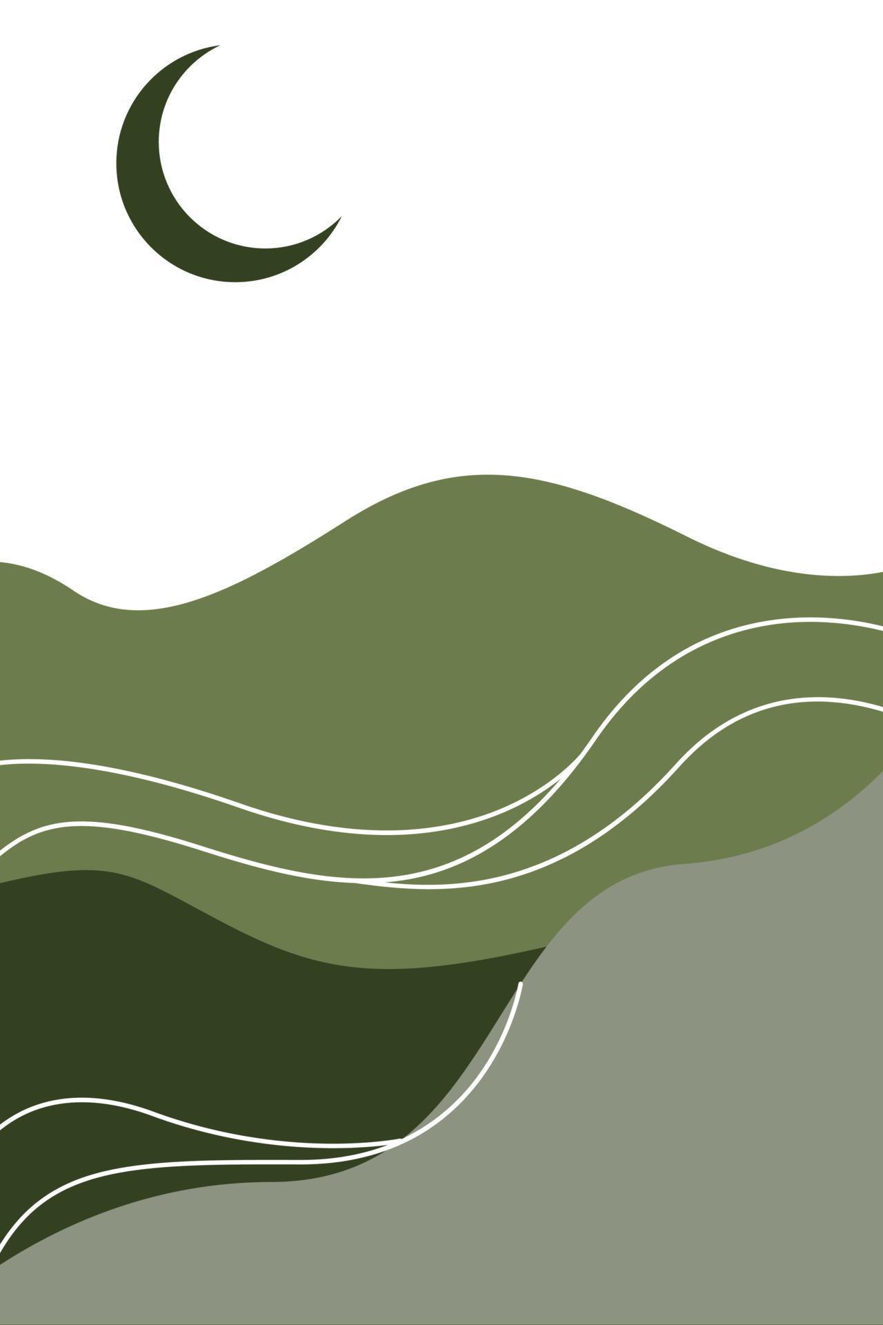 Printable Abstract Mountain Poster Wall Decoration 12581305 Vector Art