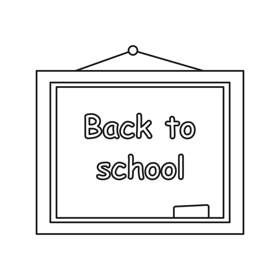 Black and white school board-01 vector