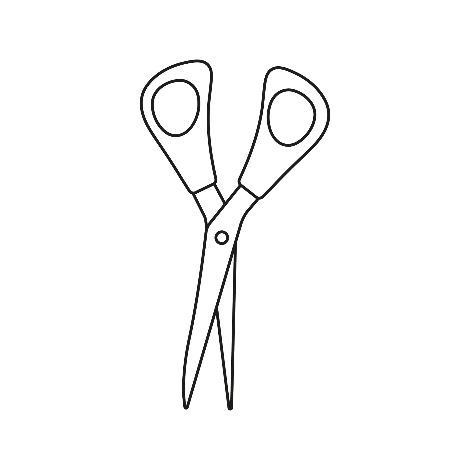 Black and white scissors01 12581540 Vector Art at Vecteezy