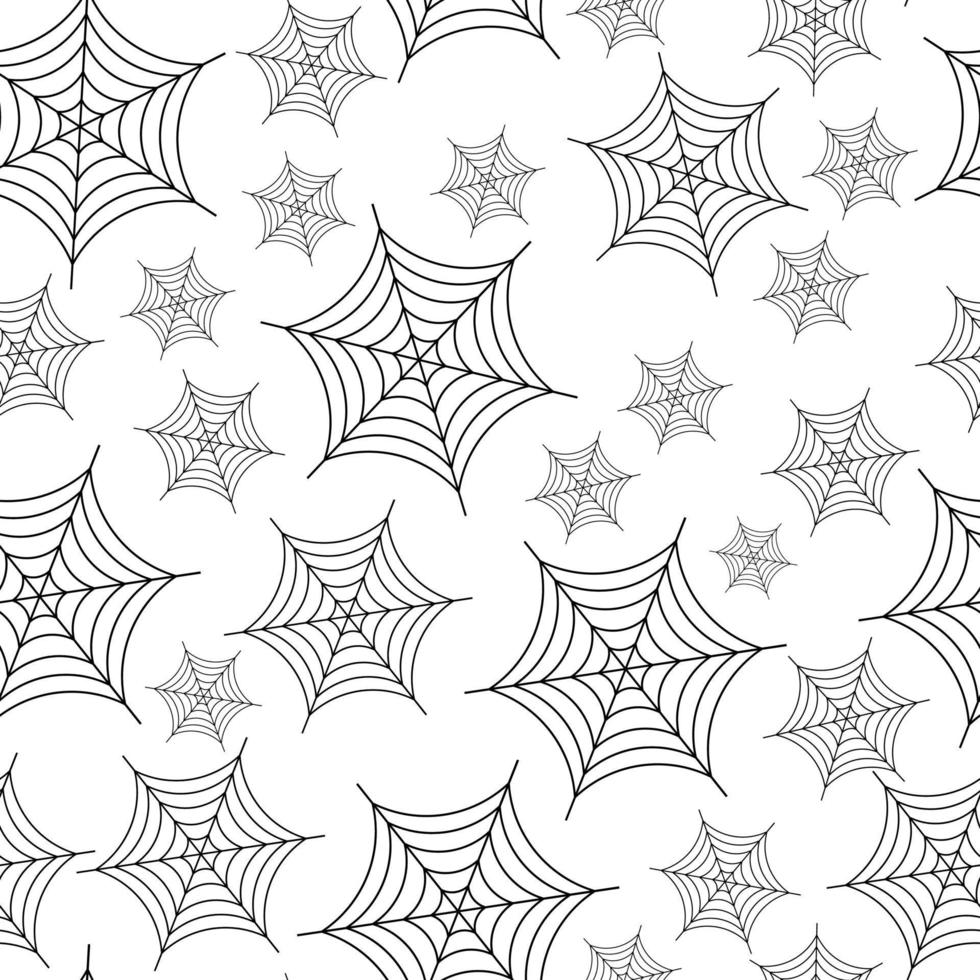 Seamless pattern of cobwebs. Endless wallpaper background vector