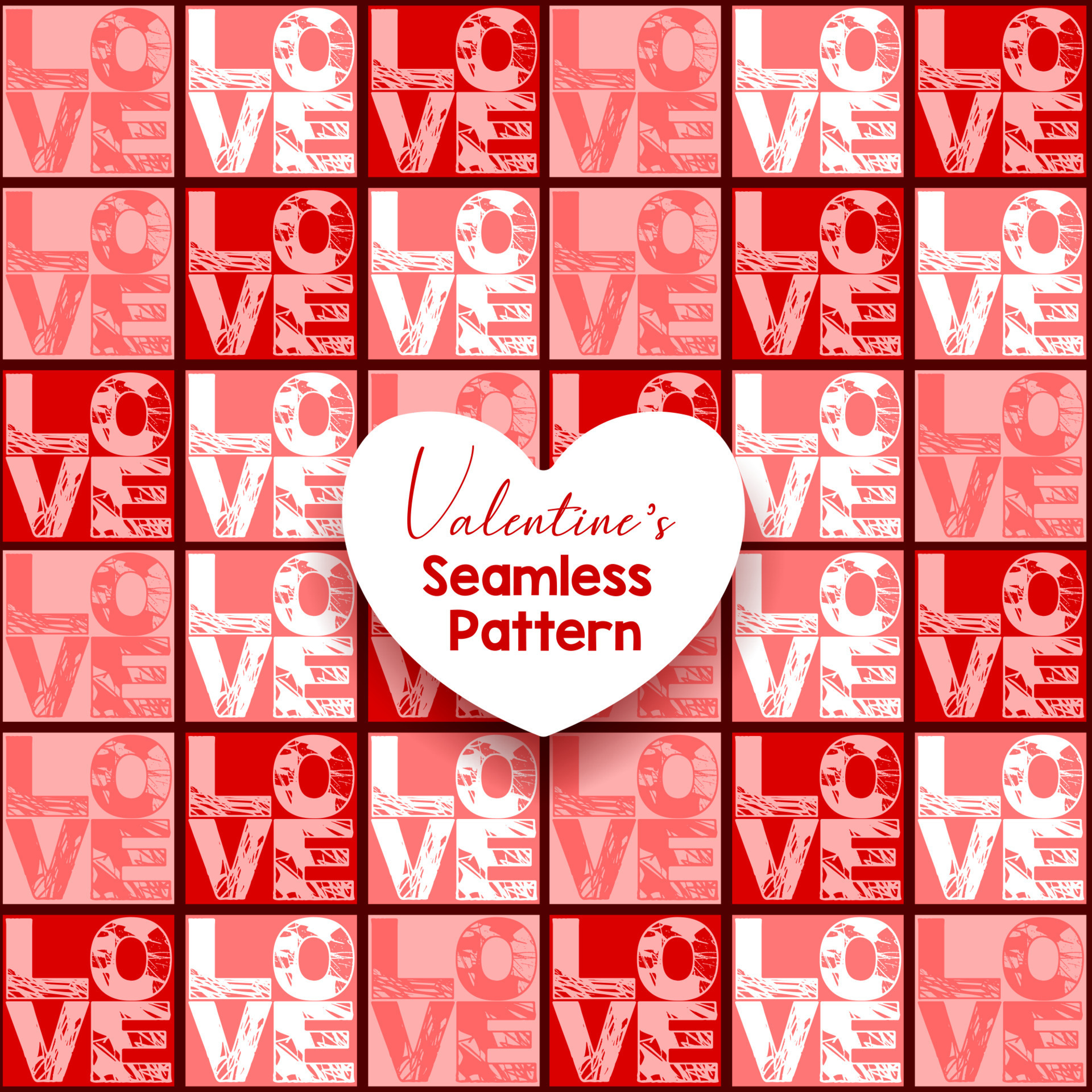 Set of heart seamless pattern background. Abstract and stylish ...