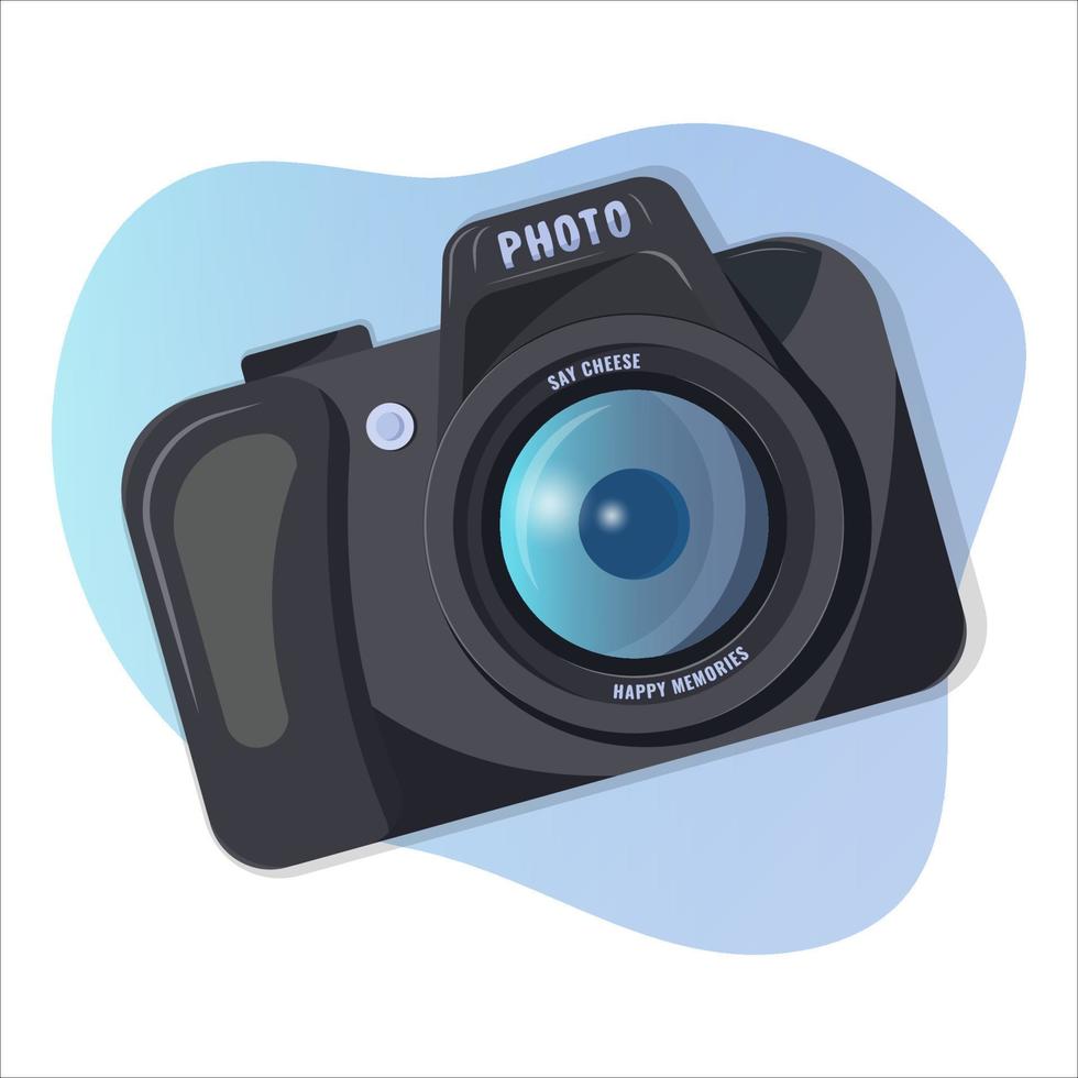 Camera, professional stylish camera vector