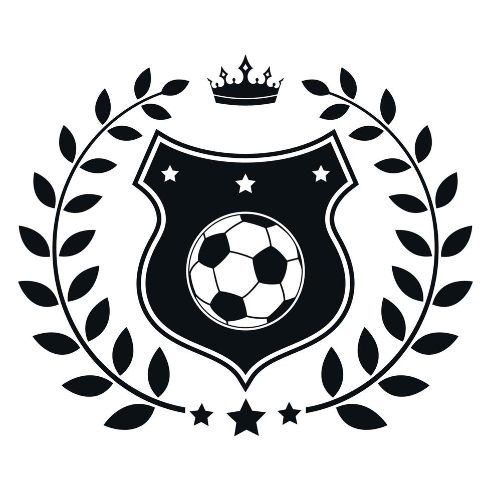 Football match logo illustration. vector