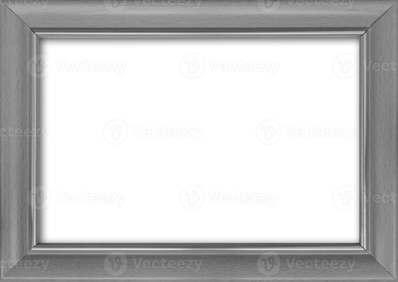 Empty picture frame with a free place inside, isolated on white photo