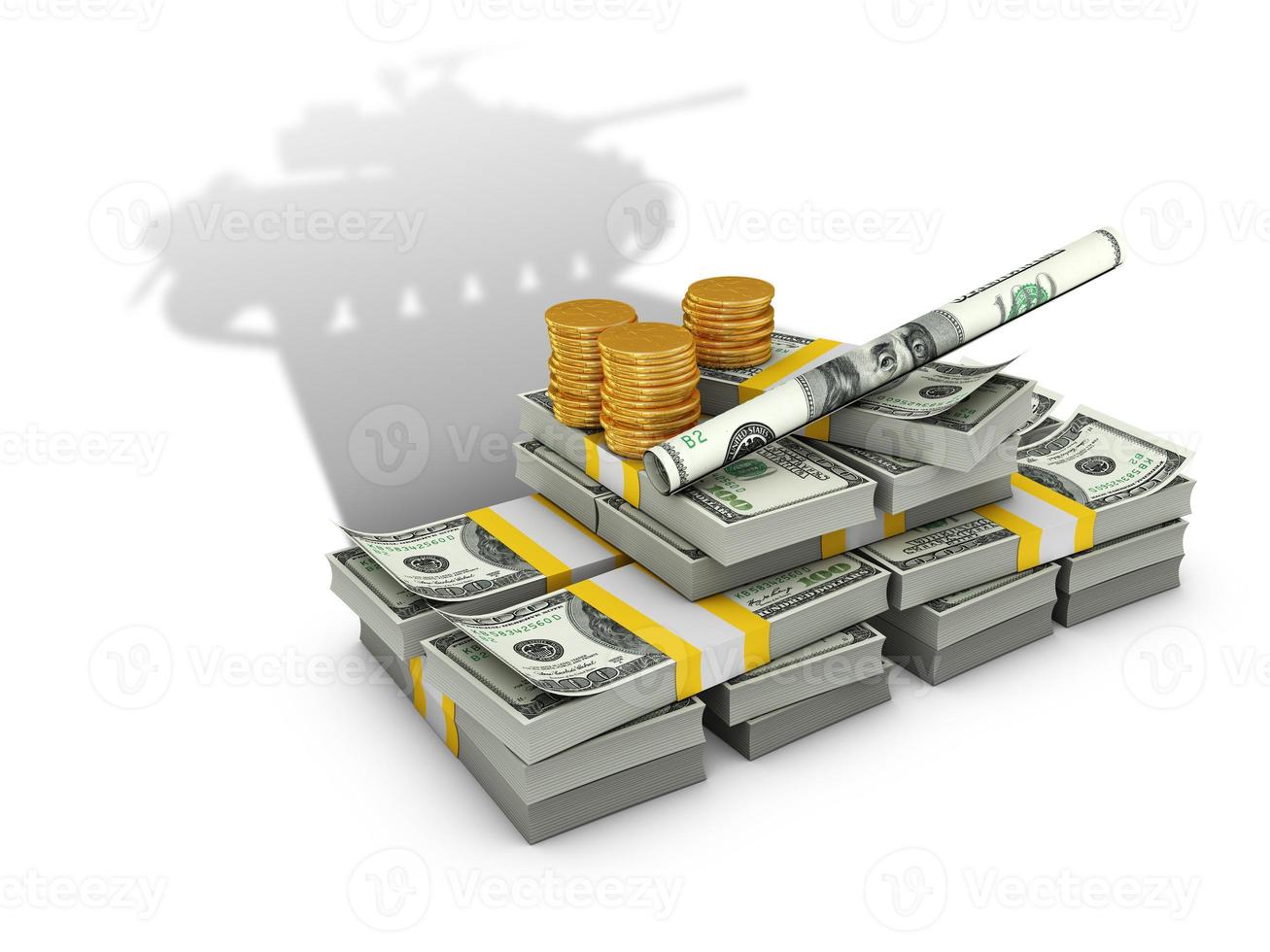 dollars cast a shadow in the shape of panzer photo