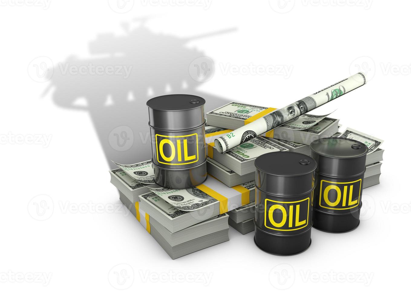 dollars cast a shadow in the shape of panzer photo