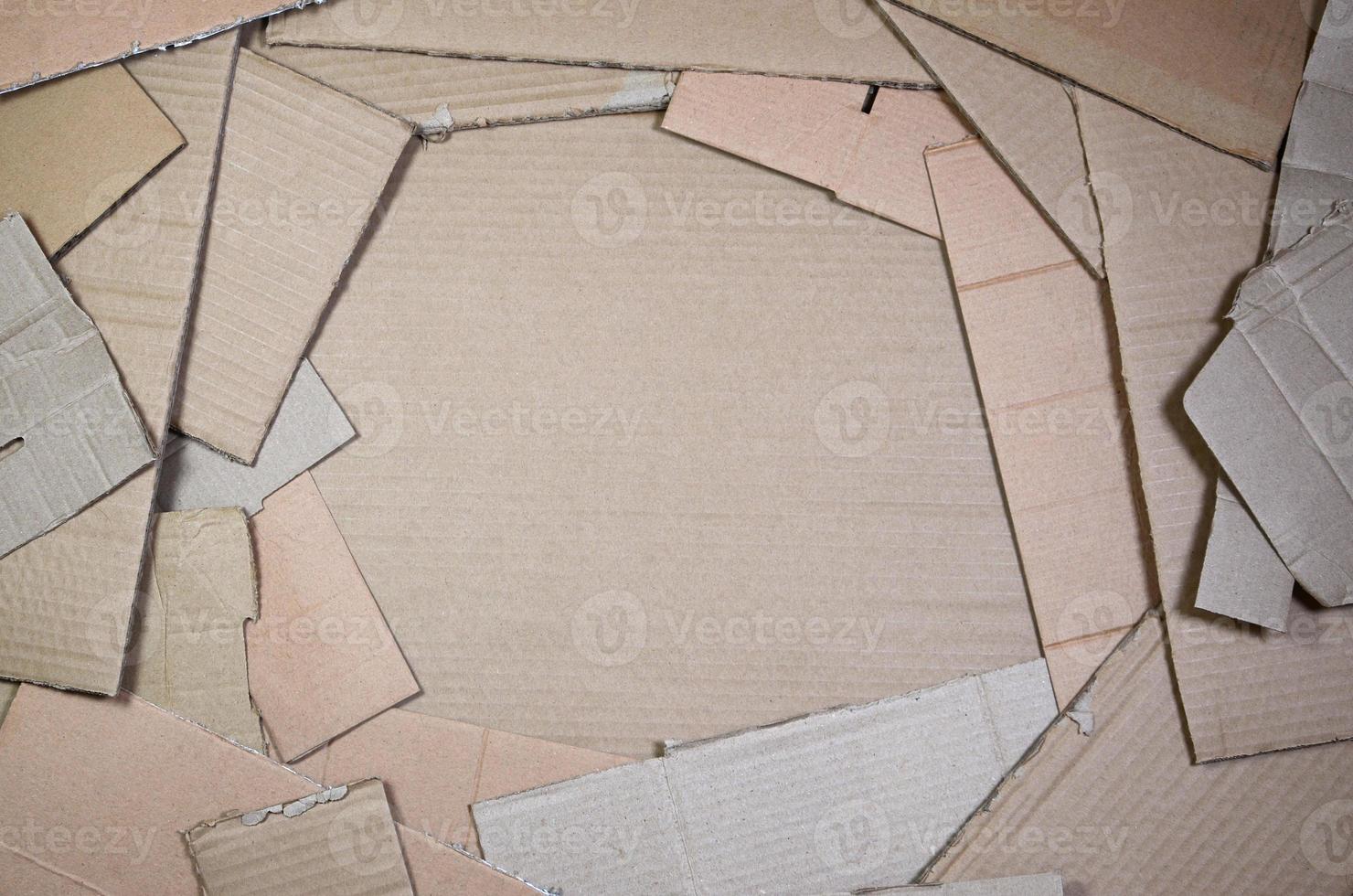 Background of paper textures piled ready to recycle. A pack of old office cardboard for recycling of waste paper. Pile of wastepaper photo