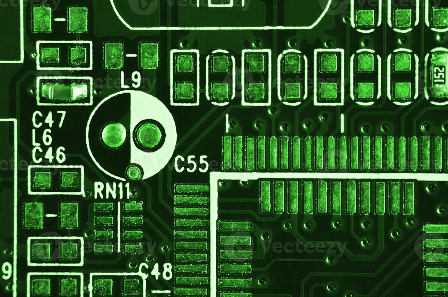Macro of circuit board photo