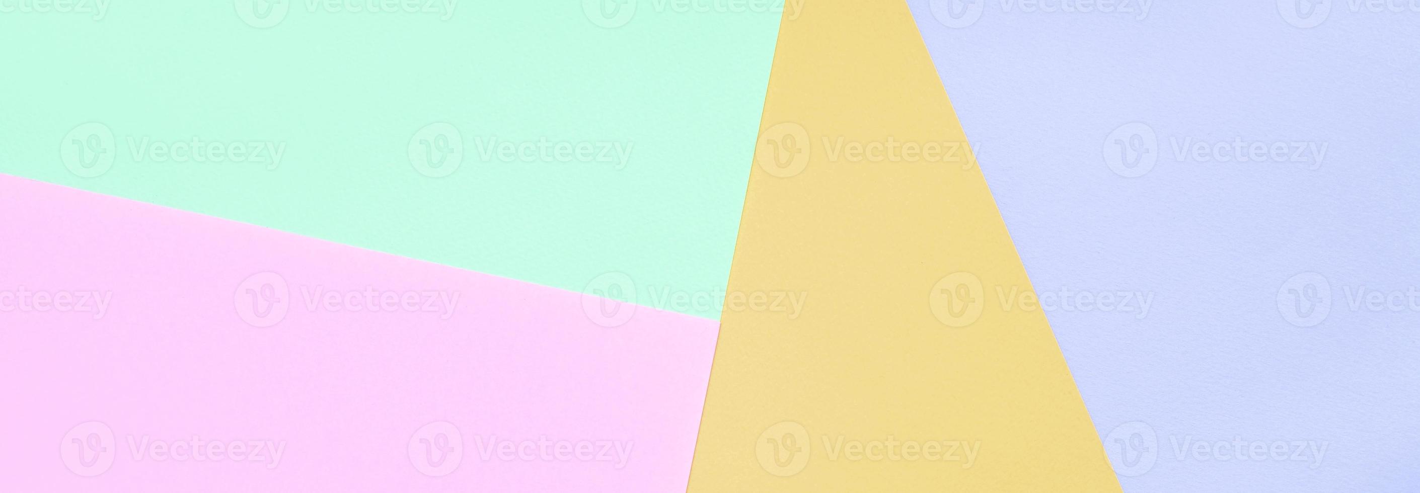 Texture background of fashion pastel colors. Pink, violet, orange and blue geometric pattern papers. photo