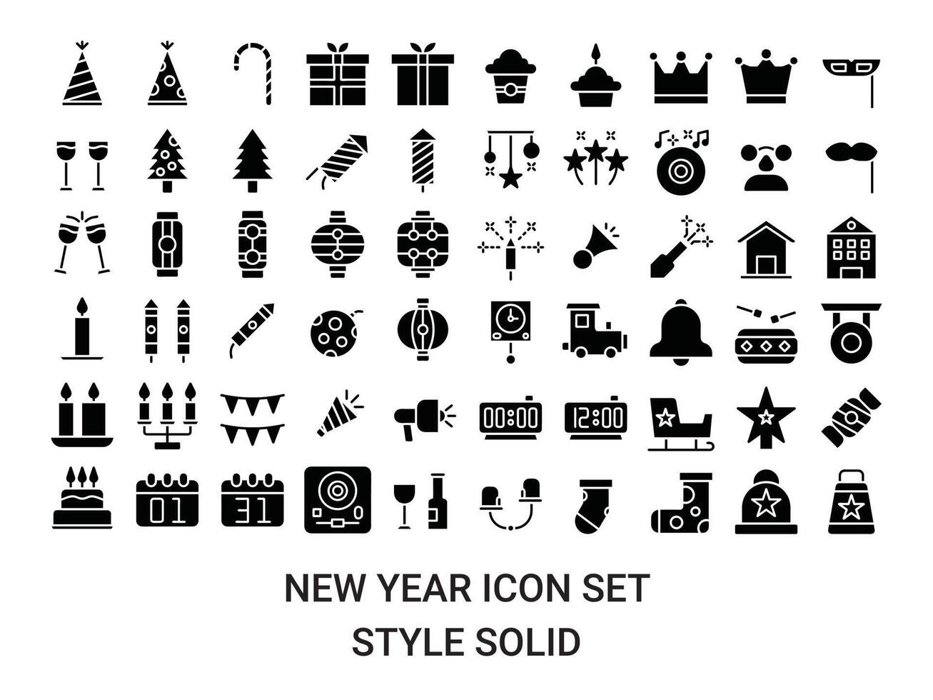 illustration vector and logo new year icon perfect. Icon sign from modern collection for mobile concept and web apps design. Nice design perfect.